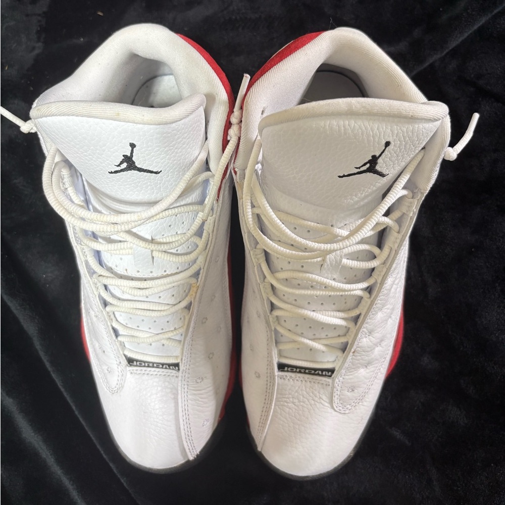 Jordan 13 cherry! White and Red Sneakers